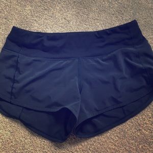 Lululemon Speed Up Shorts Navy Blue